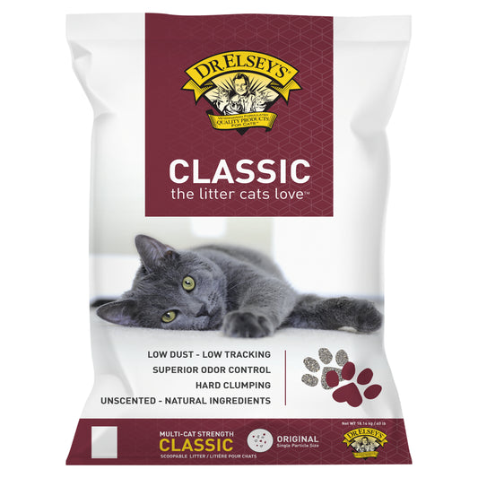 Dr. Elsey'S Precious Cat Classic Multi-Cat Clumping Unscented Clay Cat Litter, 40Lb Bag Animals & Pet Supplies > Pet Supplies > Cat Supplies > Cat Litter Precious Cat 40 lbs  