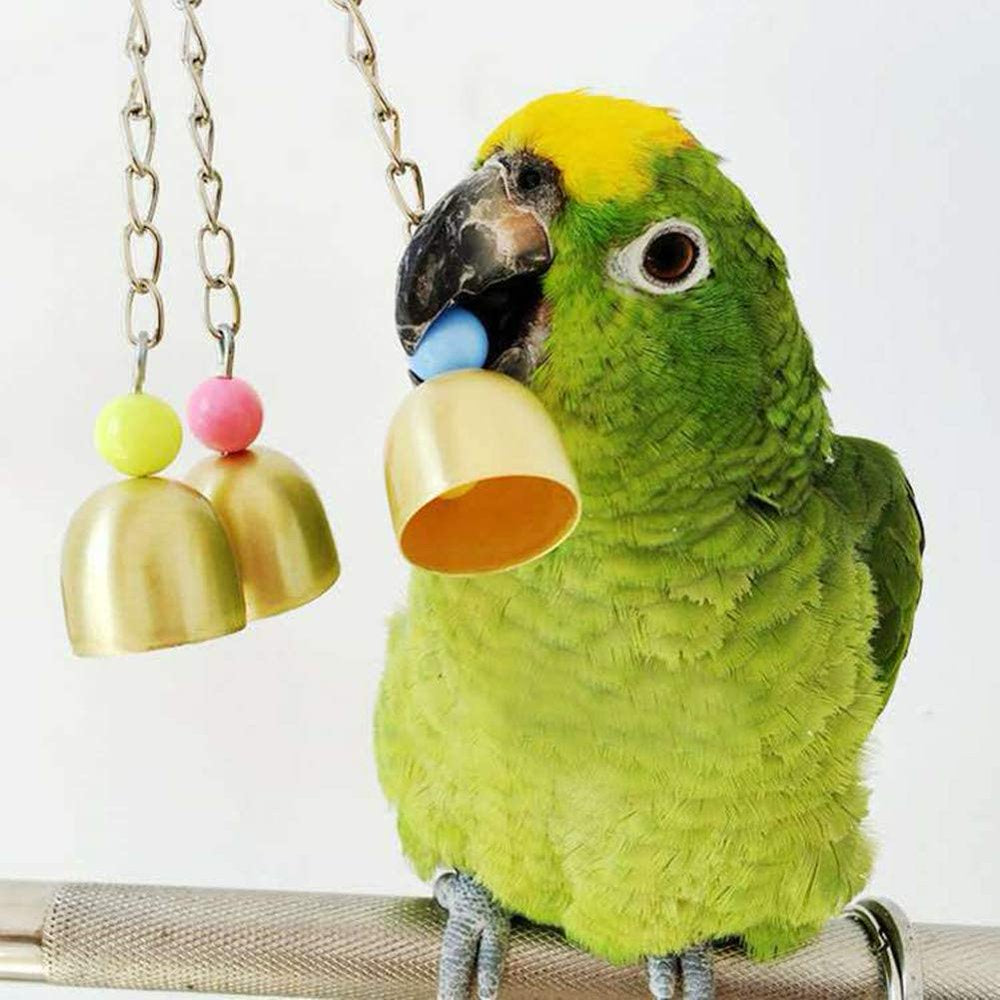 Bird Parrot Toys Ladders Swing Chewing Toys Hanging Pet Bird Cage Accessories Hammock Swing Toy for Small Parakeets Cockatiels, Lovebirds, Macaws, Finches, 7 PCS Animals & Pet Supplies > Pet Supplies > Bird Supplies > Bird Cage Accessories HUA TRADE   