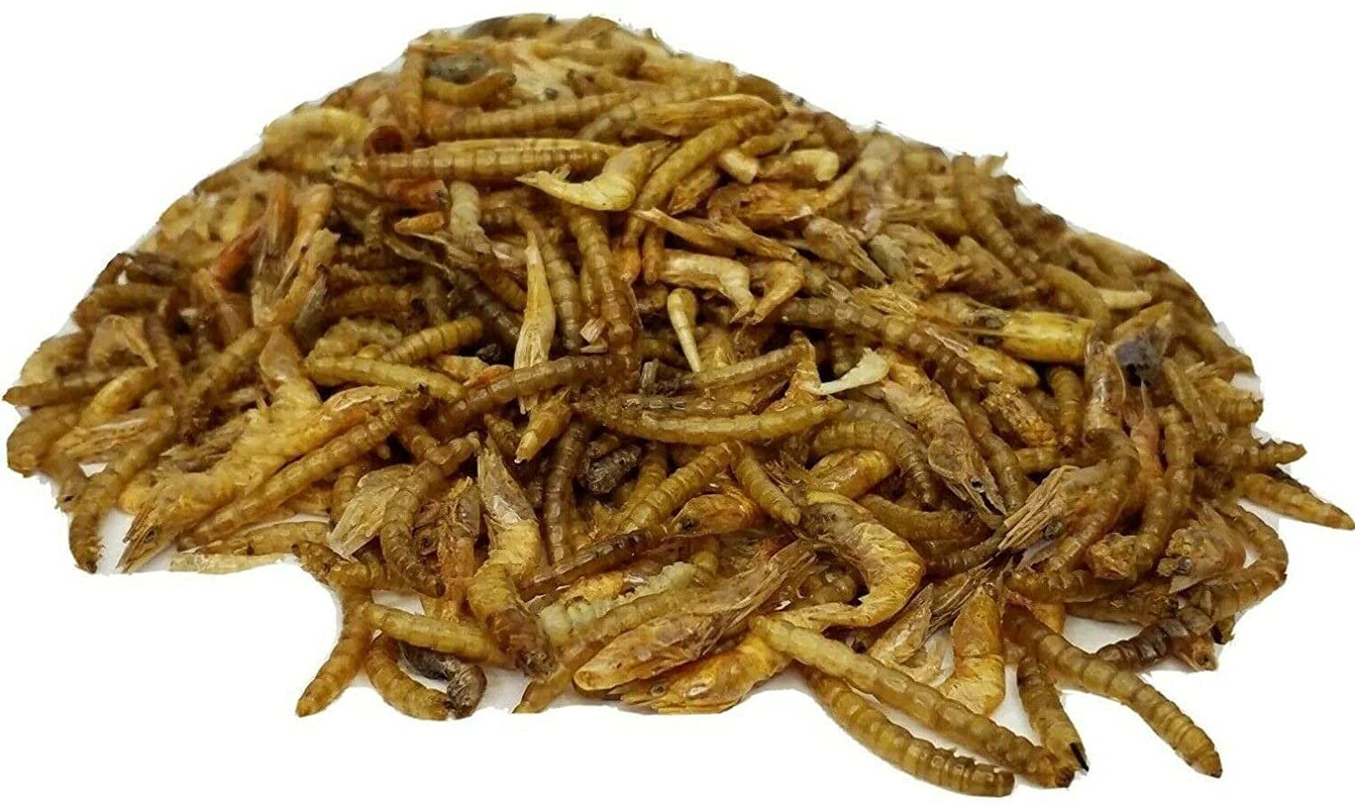 5Oz. Freeze Dried Red Shrimp & Mealworm Medley Food for Aquatic Turtles, Reptiles & Amphibians, Larger Tropical Fish, Koi & Pond Fish. 5Oz Bag Animals & Pet Supplies > Pet Supplies > Reptile & Amphibian Supplies > Reptile & Amphibian Food Aquatic Foods Inc.   