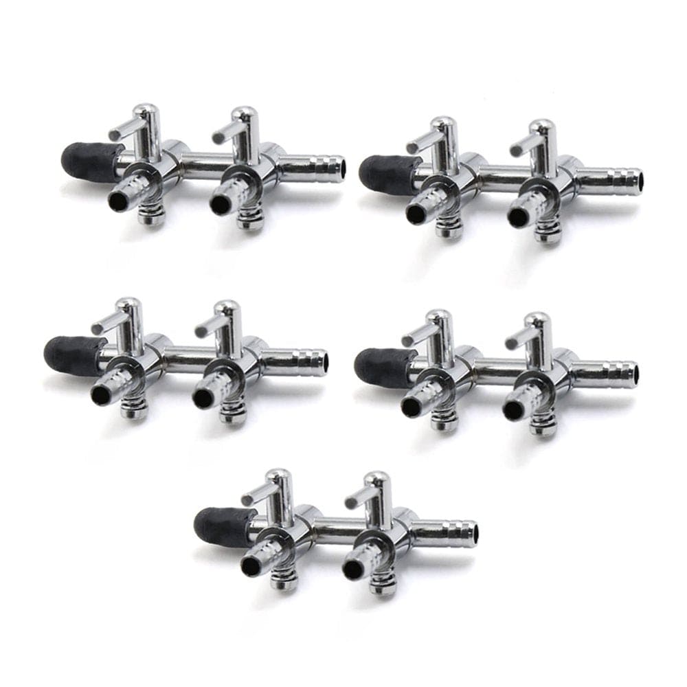 5Pcs Stainless Steel 2 Way Air Flow Splitter Pump Lever Valve for Aquarium Animals & Pet Supplies > Pet Supplies > Fish Supplies > Aquarium & Pond Tubing Unique-Bargains   