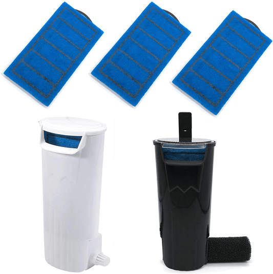 5W 400L/H Turtle Fish Tank Filter, Quiet Flow Bio Filtration Low Level Waterfall Filter for Aquariums Fish Tank Turtle, 105 GPH Animals & Pet Supplies > Pet Supplies > Fish Supplies > Aquarium Filters Guinio 3 Pcs Filter Replacements  