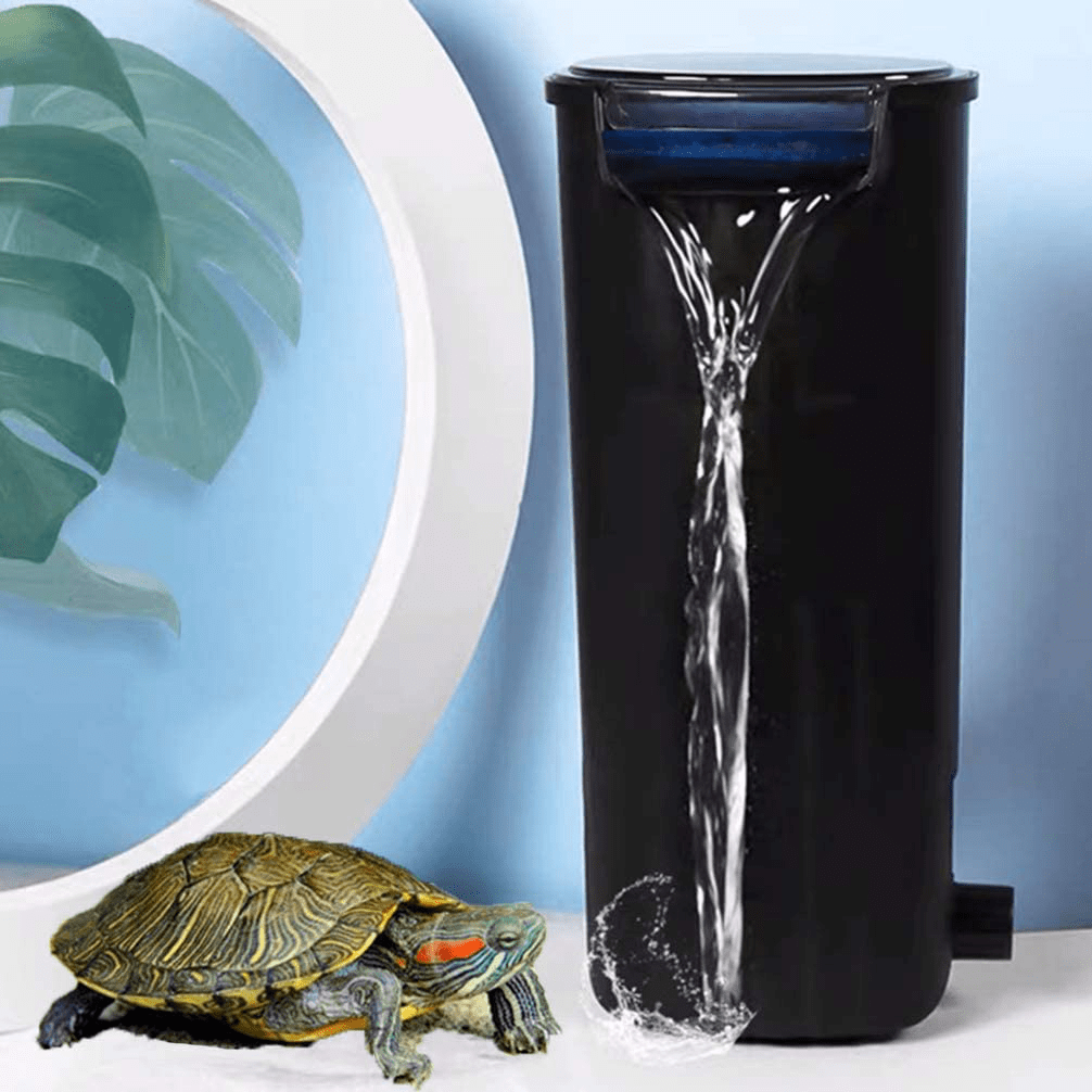 5W 400L/H Turtle Fish Tank Filter, Quiet Flow Bio Filtration Low Level Waterfall Filter for Aquariums Fish Tank Turtle, 105 GPH Animals & Pet Supplies > Pet Supplies > Fish Supplies > Aquarium Filters Guinio Turtle Filter  