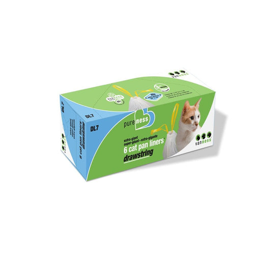 (6 Ct) XL Van Ness Drawstring Cat Litter Pan Liner Animals & Pet Supplies > Pet Supplies > Cat Supplies > Cat Litter Box Liners Van Ness Pet Products Single  