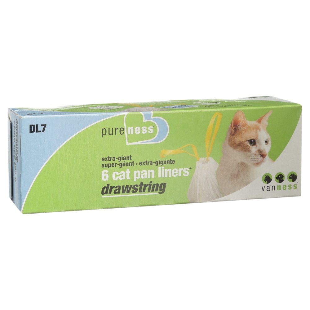 (6 Ct) XL Van Ness Drawstring Cat Litter Pan Liner Animals & Pet Supplies > Pet Supplies > Cat Supplies > Cat Litter Box Liners Van Ness Pet Products   