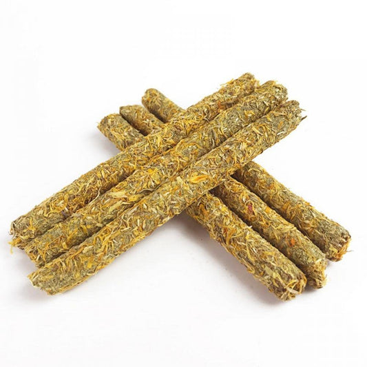 6 PCS Timothy Marigolds Sticks for Rabbits Guinea Pig Hamsters Chinchilla Bunny Chew Toys for Teeth Treats Accessorie Animals & Pet Supplies > Pet Supplies > Small Animal Supplies > Small Animal Treats Feiona Marigolds Style  