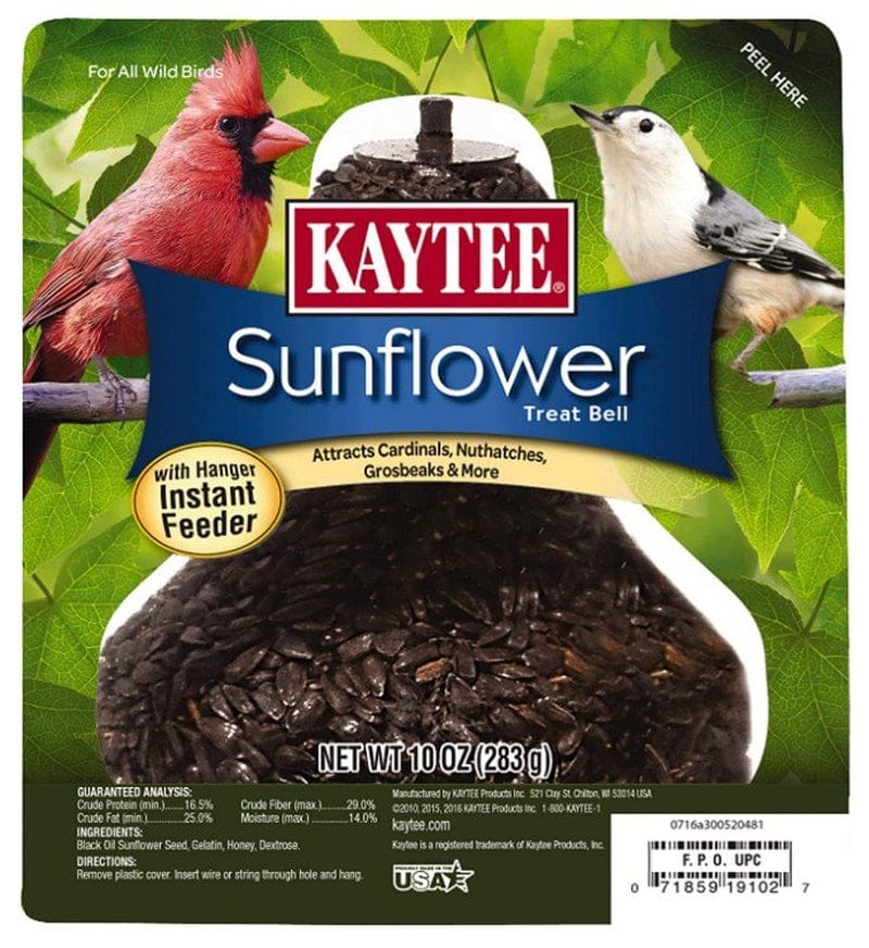 60 Oz (6 X 10 Oz) Kaytee Sunflower Treat Bell for Wild Birds Animals & Pet Supplies > Pet Supplies > Bird Supplies > Bird Treats Kaytee   