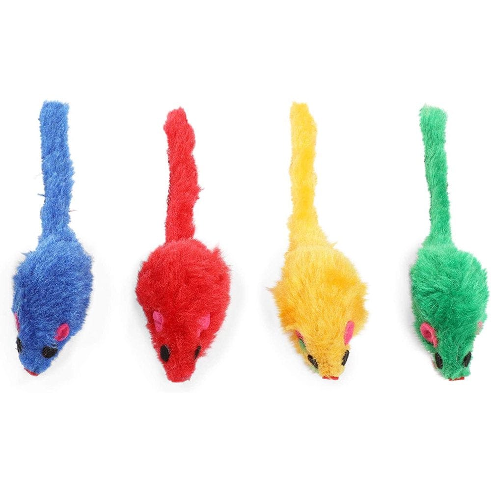 60 Pcs 2" Cat Mice Toys, Colorful Mouse with Rattle Sound for Kitten Animals & Pet Supplies > Pet Supplies > Cat Supplies > Cat Toys Juvale   