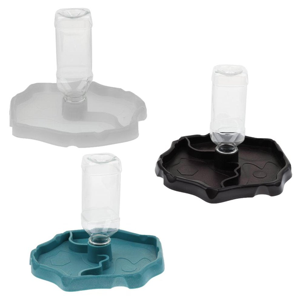 Reptile Waterer Refilling Water Dispenser Feeding Water Bowl with Bottle, Automatic Reptile Tortoise Gecko Feeding Bowl , Noctilucence Animals & Pet Supplies > Pet Supplies > Small Animal Supplies > Small Animal Habitat Accessories FITYLE   