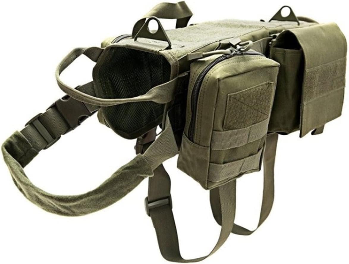 600D Nylon Tactical Dog Vests Military Dog Clothes with Storage Bag Training Load Bearing Harness S/CP Camouflage/0.6 Animals & Pet Supplies > Pet Supplies > Dog Supplies > Dog Apparel Generic   