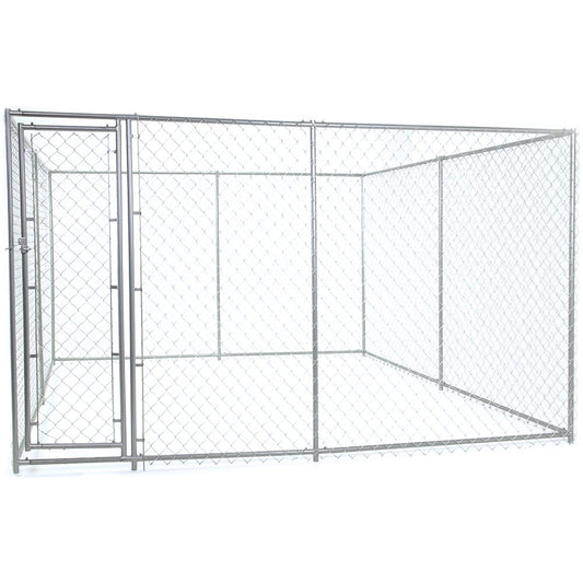 Lucky Dog™ Chain Link Kennel DIY Kit Penthouse 15'L X 5'W X 6'H