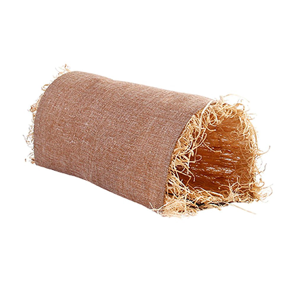 Small Pet Animal Tunnel Tube Cage Toys Grass Hideout Habitats for Gerbil Rat Animals & Pet Supplies > Pet Supplies > Small Animal Supplies > Small Animal Habitats & Cages SunniMix   