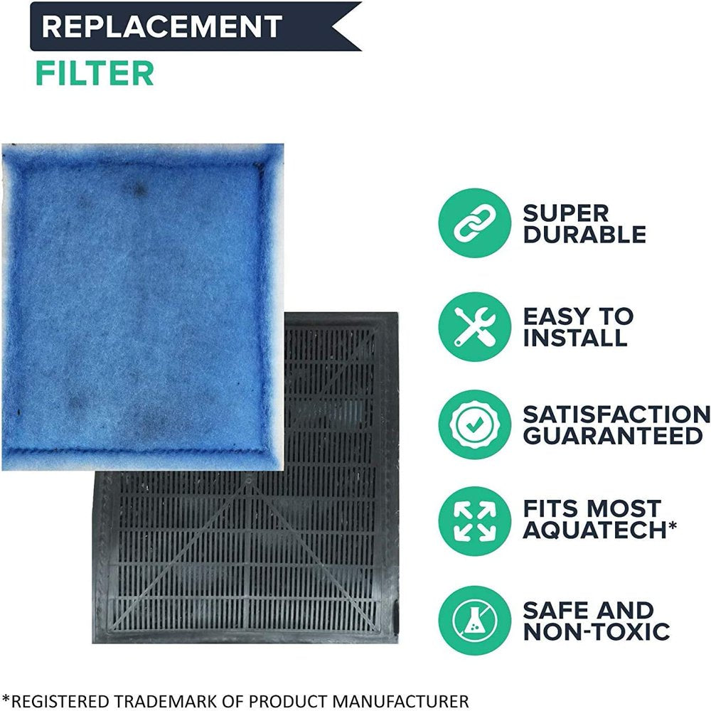 Think Crucial Replacement Aquarium Filter - Compatible with Aqua-Tech Ez-Change 3 Aquarium Filter - Fits Aqua-Tech 20-40 and 30-60 Power Filters - (2 Pack) Animals & Pet Supplies > Pet Supplies > Fish Supplies > Aquarium Filters Think Crucial   