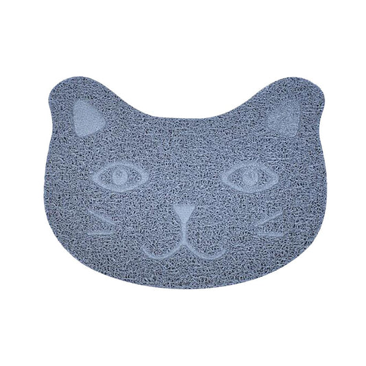 Cat Litter Mat Kitty Litter Trapping Mat Litter Boxes Kitty Litter Mat to Trap Mess Scatter Control Washable Indoor Pet Rug Carpet Animals & Pet Supplies > Pet Supplies > Cat Supplies > Cat Litter Box Mats TANGNADE Gray  