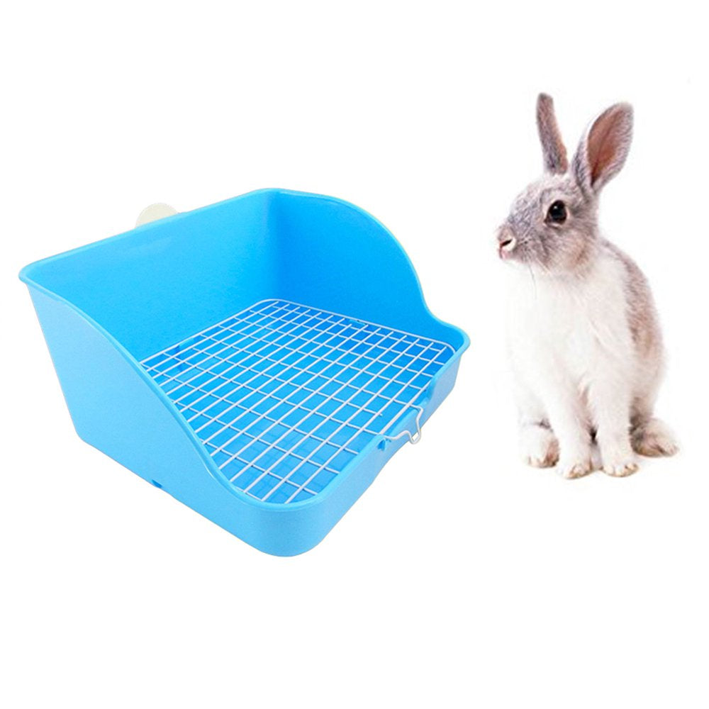 Walbest Pet Small Rat Toilet, Square Potty Trainer Corner Litter Bedding Box Pet Pan for Small Animal/Rabbit/Guinea Pig/Galesaur/Ferret (White) Animals & Pet Supplies > Pet Supplies > Small Animal Supplies > Small Animal Bedding Walbest   