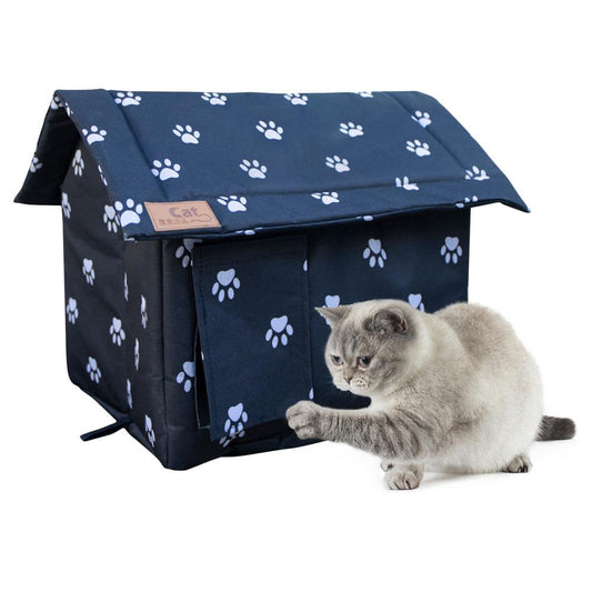 IMSHIE Outdoor Cat House for Winter outside Feral Cat Shelter Weatherproof Cat Bed Dog House for Small Dogs Warm Pet House for Indoor Outdoor Diplomatic Animals & Pet Supplies > Pet Supplies > Dog Supplies > Dog Houses IMSHIE   