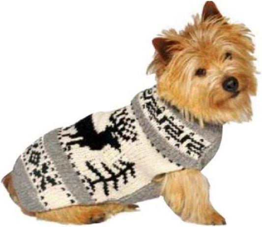 Chilly Dog Reindeer Shawl Dog Sweater, Medium Animals & Pet Supplies > Pet Supplies > Dog Supplies > Dog Apparel Chilly Dog   