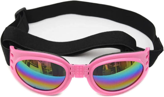 U-M Dog Glasses Glasses Pet Sunglasses for Dogs Adjustable Attractive, Pink Animals & Pet Supplies > Pet Supplies > Dog Supplies > Dog Apparel U-M   