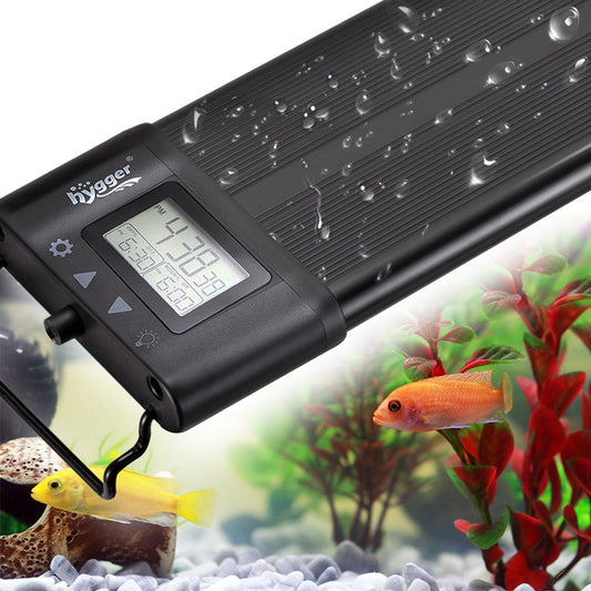 Hygger LED Aquarium Light, Programmable Timer Full Spectrum Plant Fish Tank Light, Extendable Brackets, IP68 Waterproof, 7 Colors 4 Modes Animals & Pet Supplies > Pet Supplies > Fish Supplies > Aquarium Lighting hygger 60W  