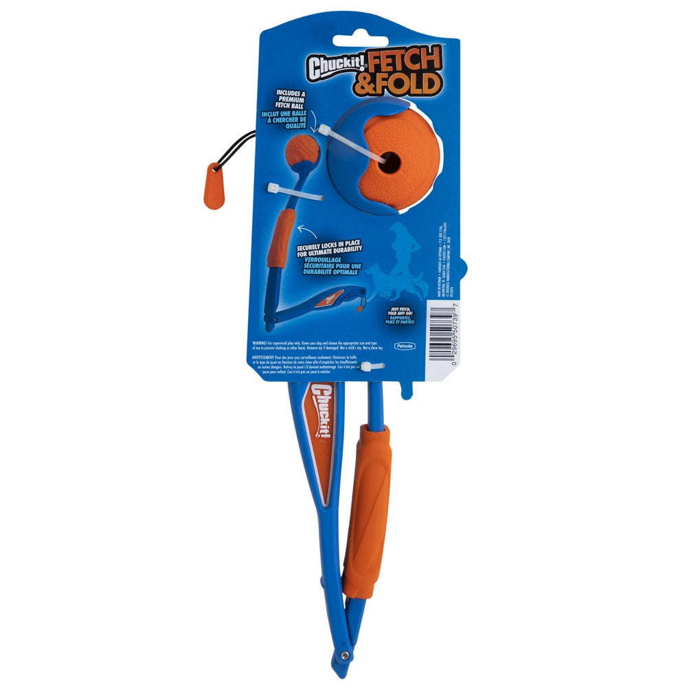 Chuckit! Fetch & Fold Ball Launcher, Dog Toy, 25M Animals & Pet Supplies > Pet Supplies > Dog Supplies > Dog Toys Doskocil Manufacturing Co Inc   