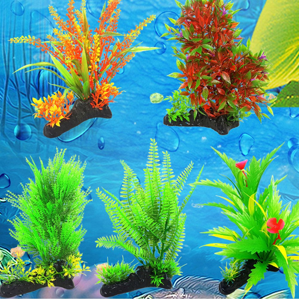 Leaveforme Aquarium Artificial Water Grass Plants Fish Tank Landscaping Ornament Decor Animals & Pet Supplies > Pet Supplies > Fish Supplies > Aquarium Decor leaveforme 1 Pcs Random Style  
