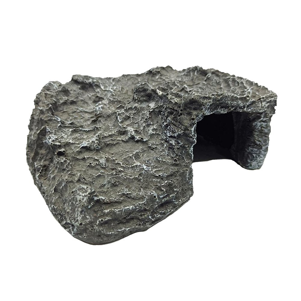 Reptile Hiding Cave Resin Material Natural Hideout for Reptiles Small Lizards Turtles Bearded Dragon Tortois Amphibians Fish Pet Supplies - B B Animals & Pet Supplies > Pet Supplies > Small Animal Supplies > Small Animal Habitat Accessories perfk D  
