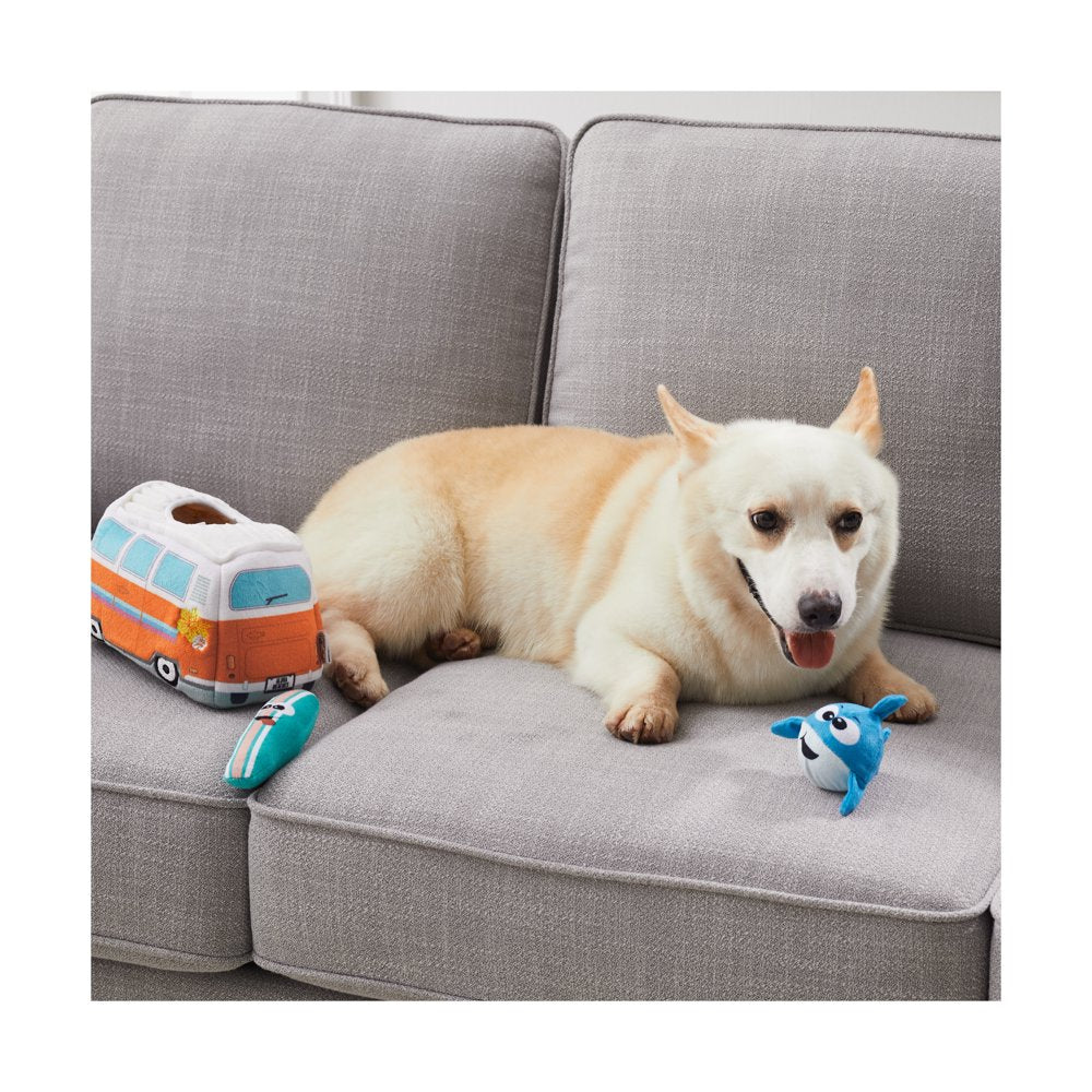 Outward Hound Hide a Surf Van Plush Dog Toy Orange, Blue, White 8.25" X 4" X 5" Animals & Pet Supplies > Pet Supplies > Dog Supplies > Dog Toys Outward Hound   