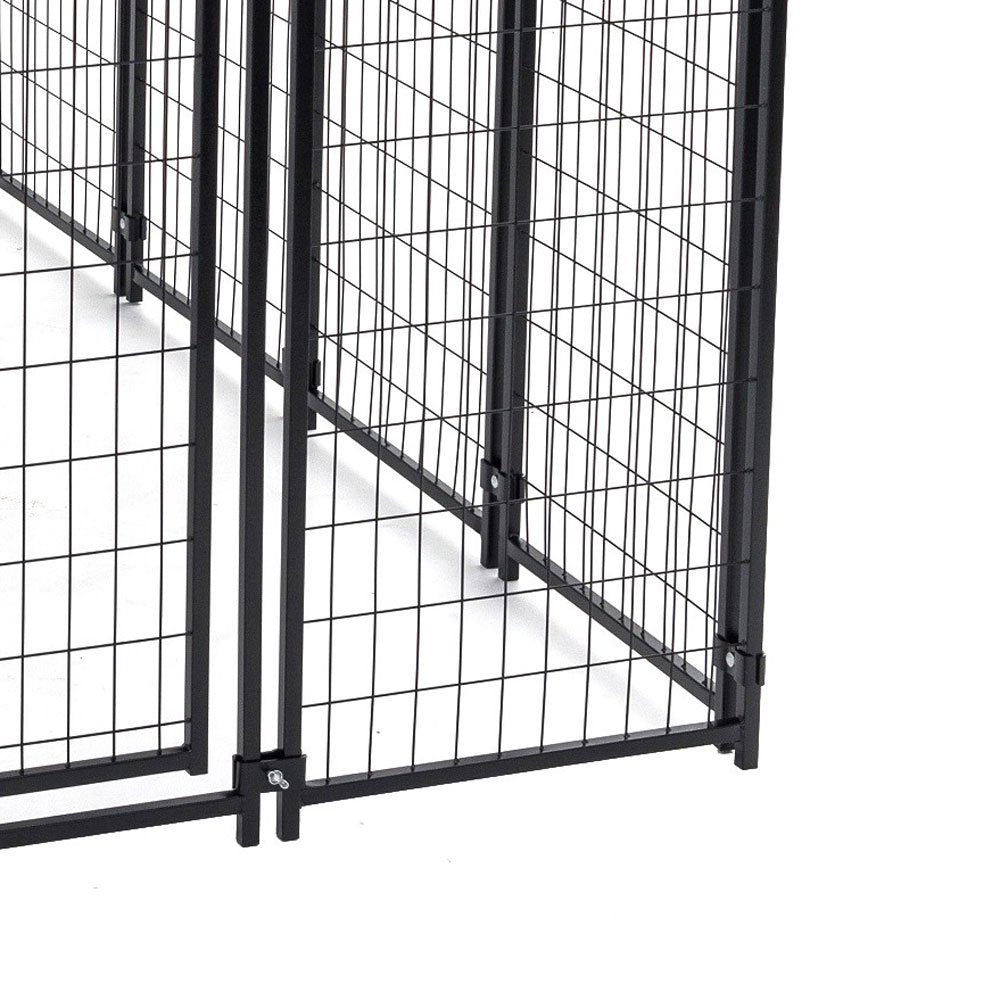 Lucky Dog Uptown Welded Wire Outdoor Dog Kennel with Cover, 4'L X 8'W X 6'H Animals & Pet Supplies > Pet Supplies > Dog Supplies > Dog Kennels & Runs Jewett Cameron   