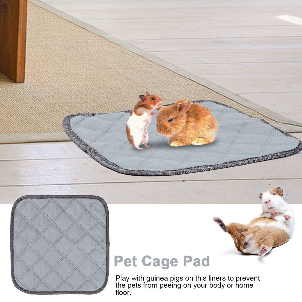 Deago Guinea Pig Cage Liners Washable Pee Pads Waterproof Reusable& anti Slip Guinea Pig Bedding Super Absorbent Pee Pad for Small Animals