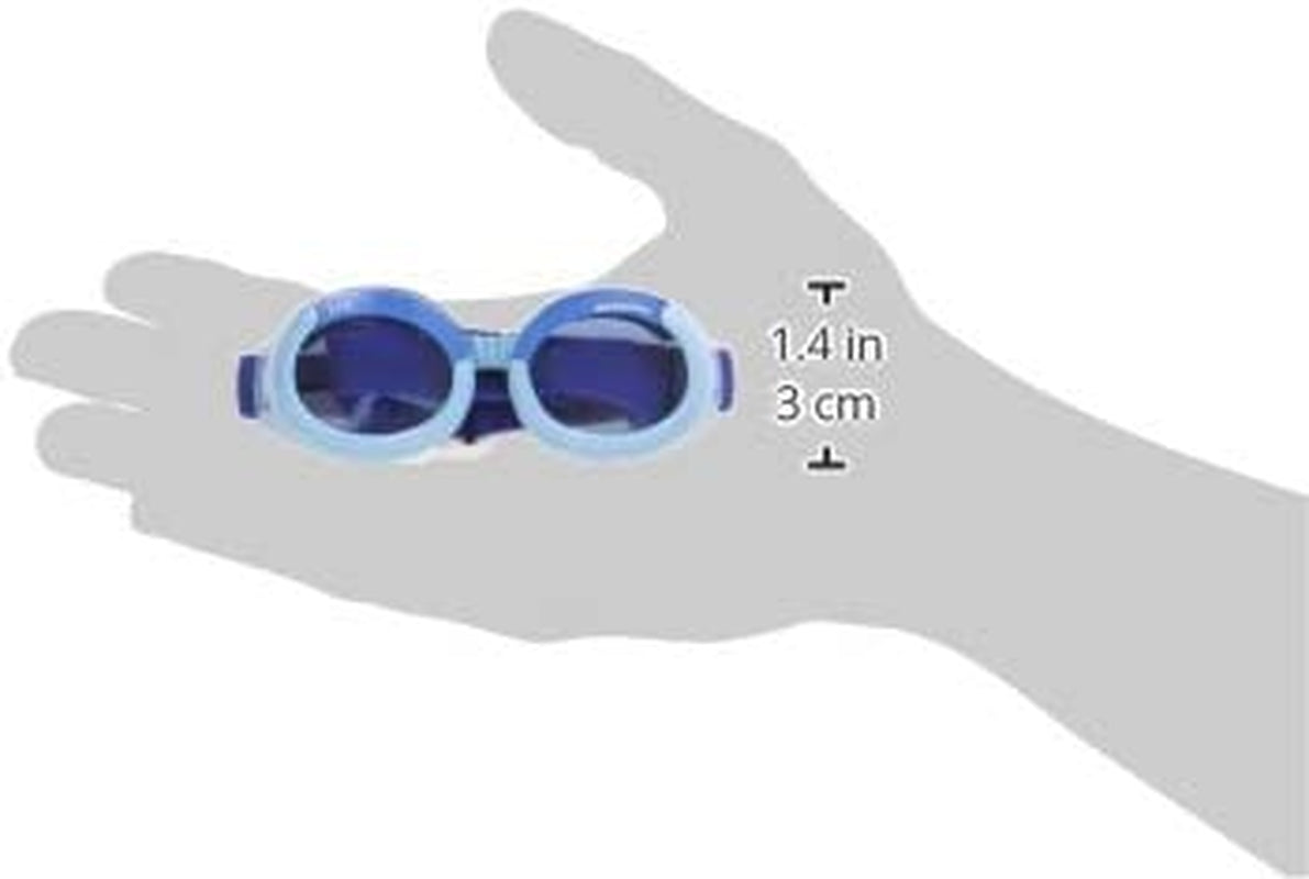 Doggles ILS Extra Small Shiny Blue Frame with Blue Lens Dog Goggles Animals & Pet Supplies > Pet Supplies > Dog Supplies > Dog Apparel Doggles, LLC   