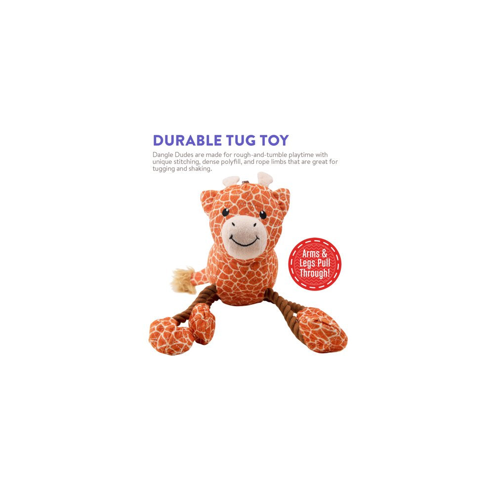 Outward Hound Dangle Dudes Giraffe Plush Dog Toy, Tan, Medium Animals & Pet Supplies > Pet Supplies > Dog Supplies > Dog Toys Outward Hound   