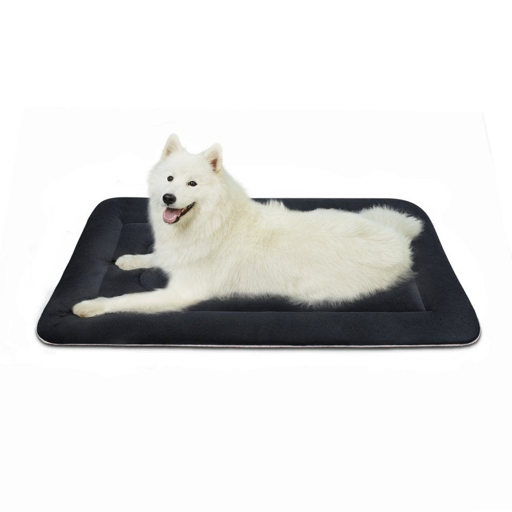 Joicyco Large Dog Bed Large Crate Mat 42 in Anti-Slip Washable Soft Mattress Kennel Pads Animals & Pet Supplies > Pet Supplies > Cat Supplies > Cat Beds JoicyCo Large 42"x29.5 Dark Grey 