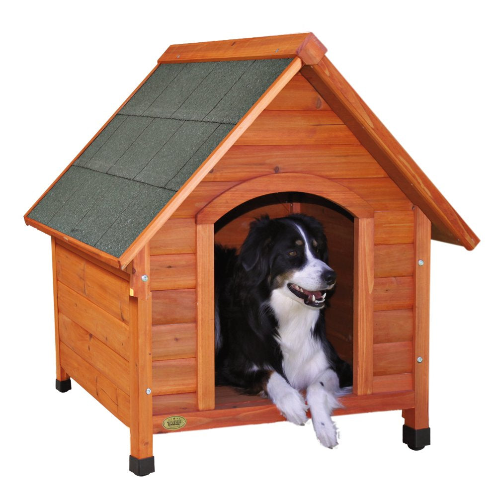 TRIXIE Natura Cottage Dog House, Peaked Roof, Adjustable Legs, Brown, Medium Animals & Pet Supplies > Pet Supplies > Dog Supplies > Dog Houses TRIXIE   