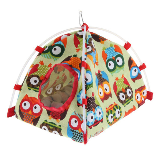 Bed, Parrot Habitat Cave Hanging Tent, Cage Decoration for Small Animals - L L Animals & Pet Supplies > Pet Supplies > Small Animal Supplies > Small Animal Habitats & Cages perfeclan L  