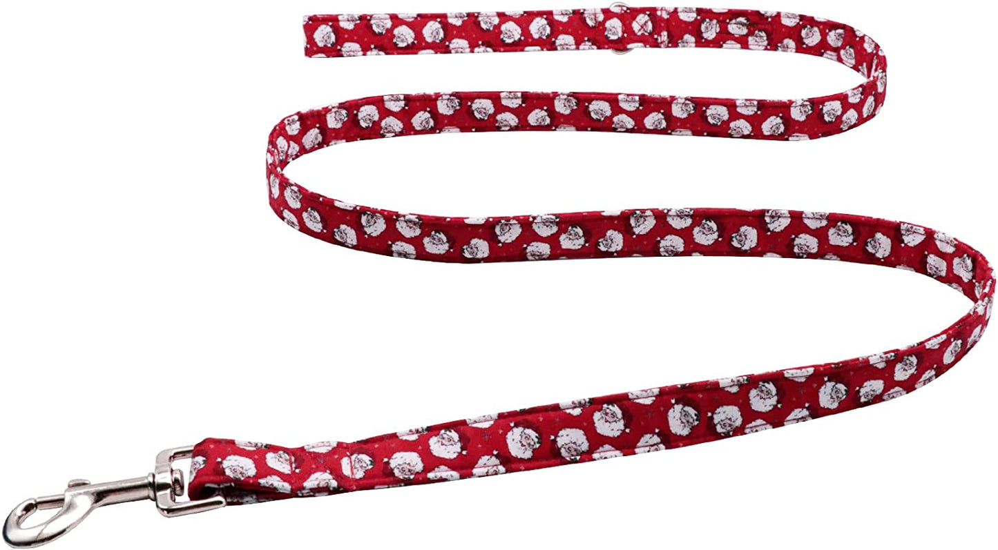 Lionet Paws Christmas Dog Collar with Bowtie, Dog Bowtie Collar with Metal Buckle for Dogs, Adjustable Comfortable Dog Collar Girl Boy Gift Santa Claus, M, Neck 13.5-22 In Animals & Pet Supplies > Pet Supplies > Dog Supplies > Dog Apparel lionet paws Santa Claus(Leash) X-Small (Pack of 1) 