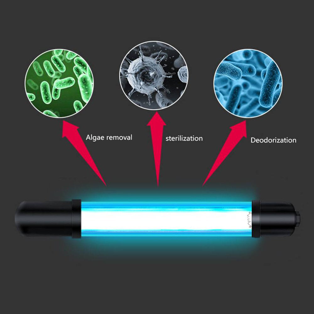 Pethome 5W/7W/9W/11W/13W Aquarium UV Sterilizer Ultraviolet Algae Removal Disinfection Tube Light Fish Tank UV Lamp US Plug Animals & Pet Supplies > Pet Supplies > Fish Supplies > Aquarium Lighting PetHome   