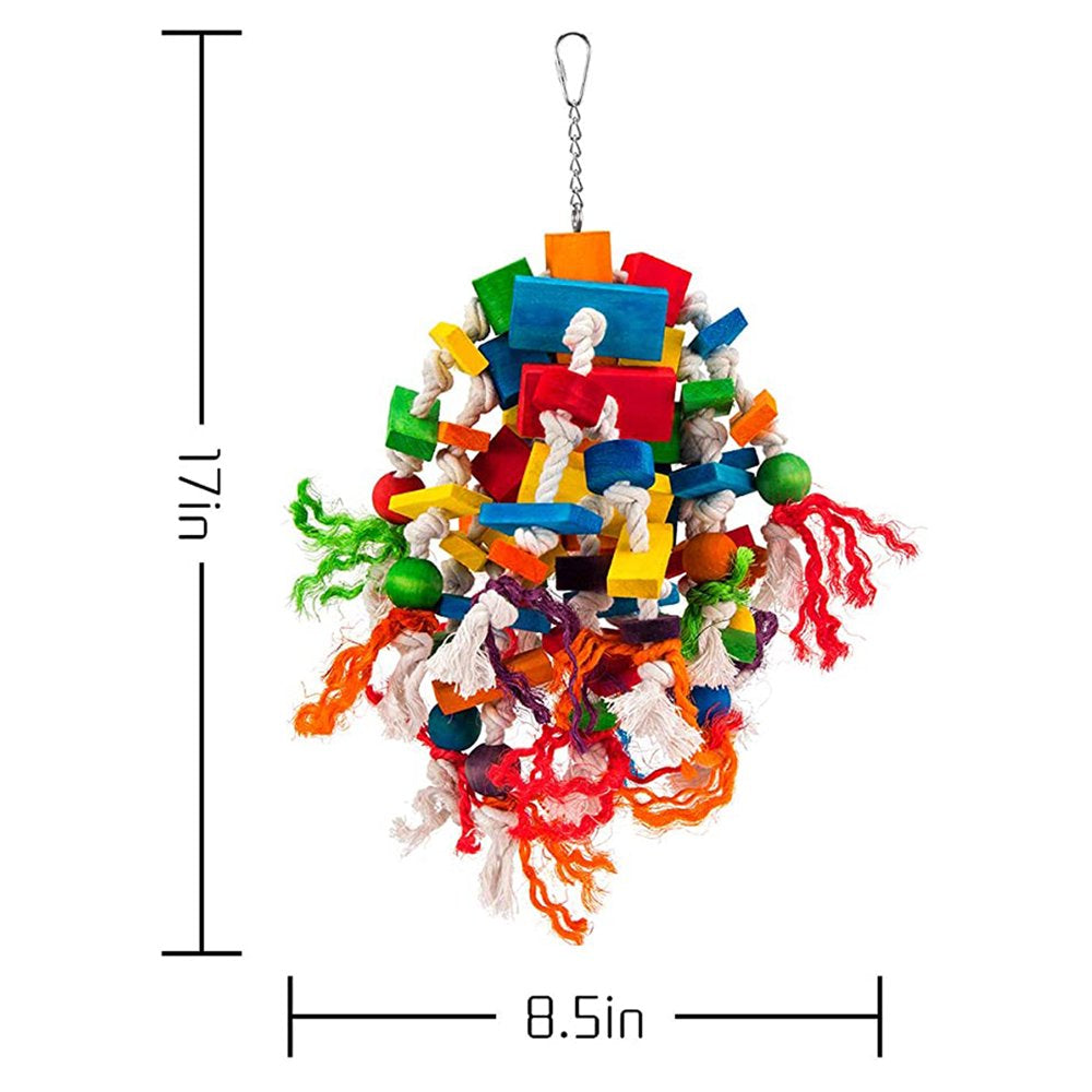 Large Bird Parrot Toys- Parrots Cage Chewing Toy - Bird Parrot Chewing Toys for Cockatoos African Grey Macaws and Parrots Animals & Pet Supplies > Pet Supplies > Bird Supplies > Bird Toys CN   