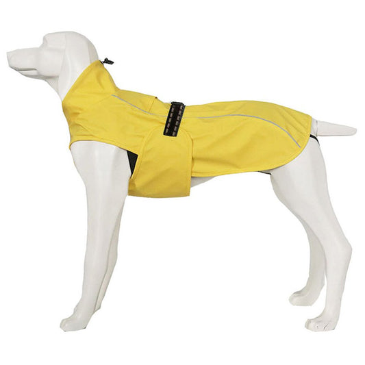 Hiheart Big Dog Raincoats with Reflective Stripes Yellow 4XL+ Animals & Pet Supplies > Pet Supplies > Dog Supplies > Dog Apparel Daai Apparel Co LTD XS Yellow 