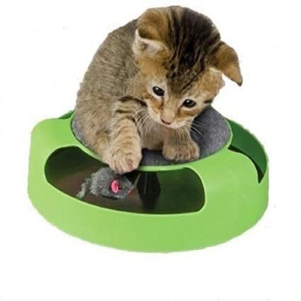 Carkira Pet Cat Rotating Mouse Board Toy Interactive Catch Training, Green Animals & Pet Supplies > Pet Supplies > Cat Supplies > Cat Toys Carkira   