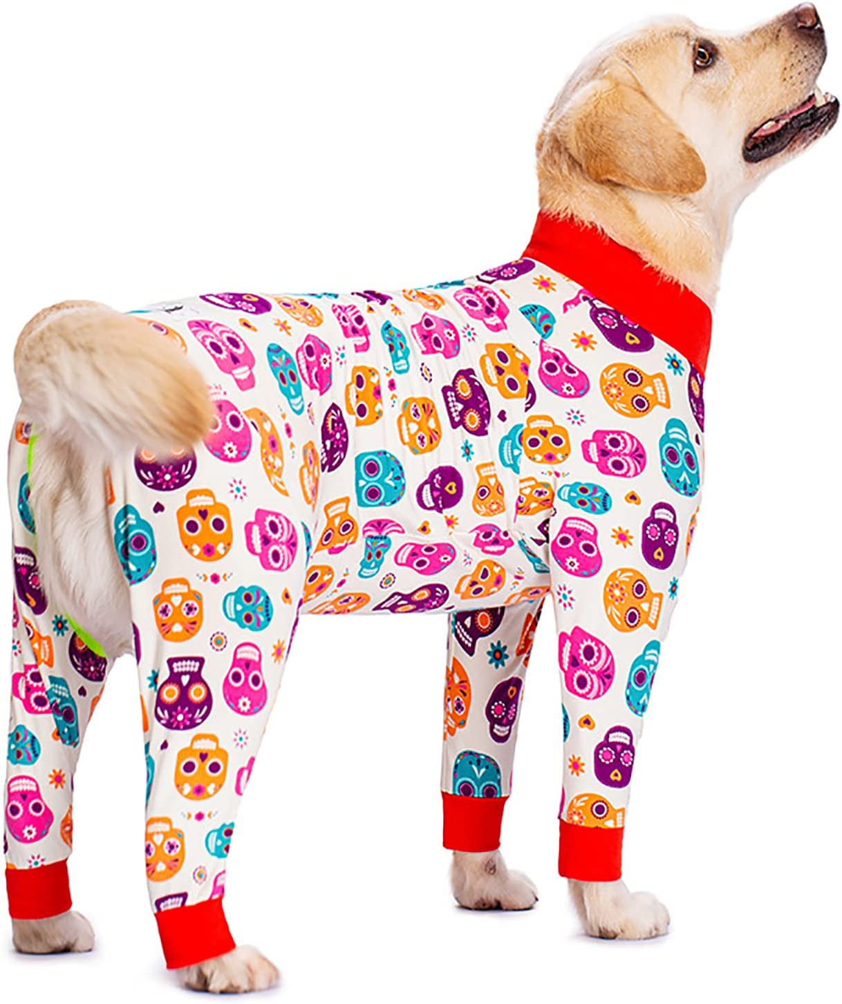 Large Dog Pajamas Jumpsuit, Dog Onesie Recovery Suit after Surgery Ful –  KOL PET
