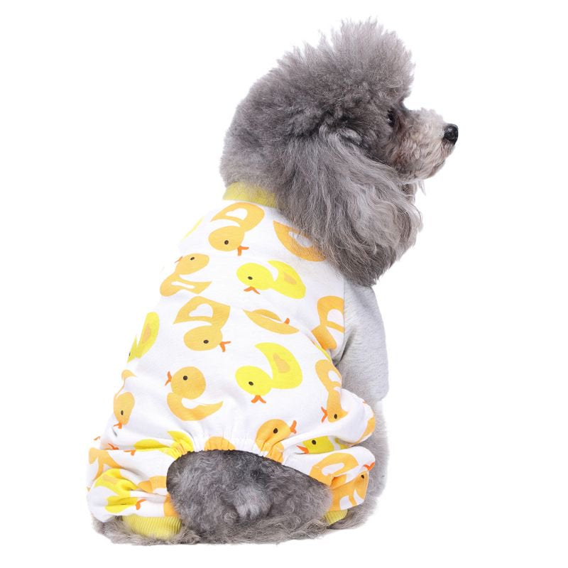 Dog Pajamas Adorable Pet Clothes Jumpsuit Pjs Apparel Soft Fleece Cat Coat Animals & Pet Supplies > Pet Supplies > Cat Supplies > Cat Apparel BAGGUCOR   