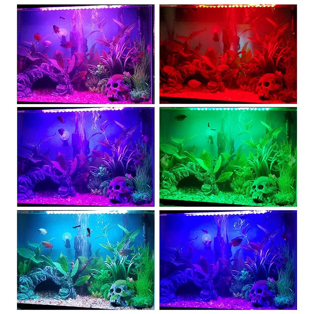 Submersible LED Aquarium Lights, Aquarium Lights with Timed Automatic On/Off, LED Strips for Fish Tanks, Animals & Pet Supplies > Pet Supplies > Fish Supplies > Aquarium Lighting Fozuanei   