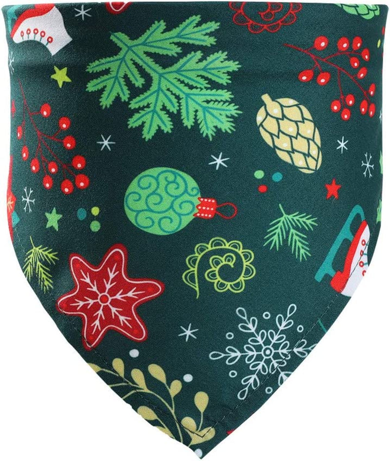 Dog Bandanas Dog Scarf Kerchief Dog Bibs Washable Cat Gift Christmas Scarf Scarf Pet Towel Dog Santa Pet Accessories Adjustable for Small to Large Dogs Cats (Green,Black,Army Green, One Size) Animals & Pet Supplies > Pet Supplies > Dog Supplies > Dog Apparel Generic   