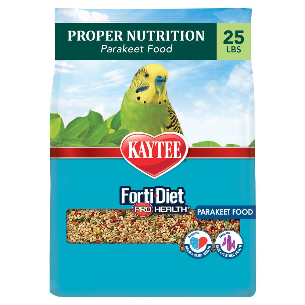 Kaytee Forti-Diet Pro Health Parakeet Pet Bird Food, 25 Lb Animals & Pet Supplies > Pet Supplies > Bird Supplies > Bird Food Central Garden and Pet   
