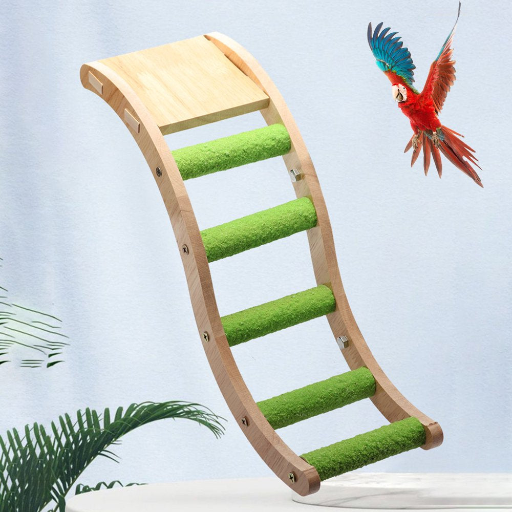 Leaveforme Pet Bird Toy Log Color Interactive Wooden Parrot Climbing Ladder Play Toys Cage Accessory Animals & Pet Supplies > Pet Supplies > Bird Supplies > Bird Cage Accessories Leaveforme   