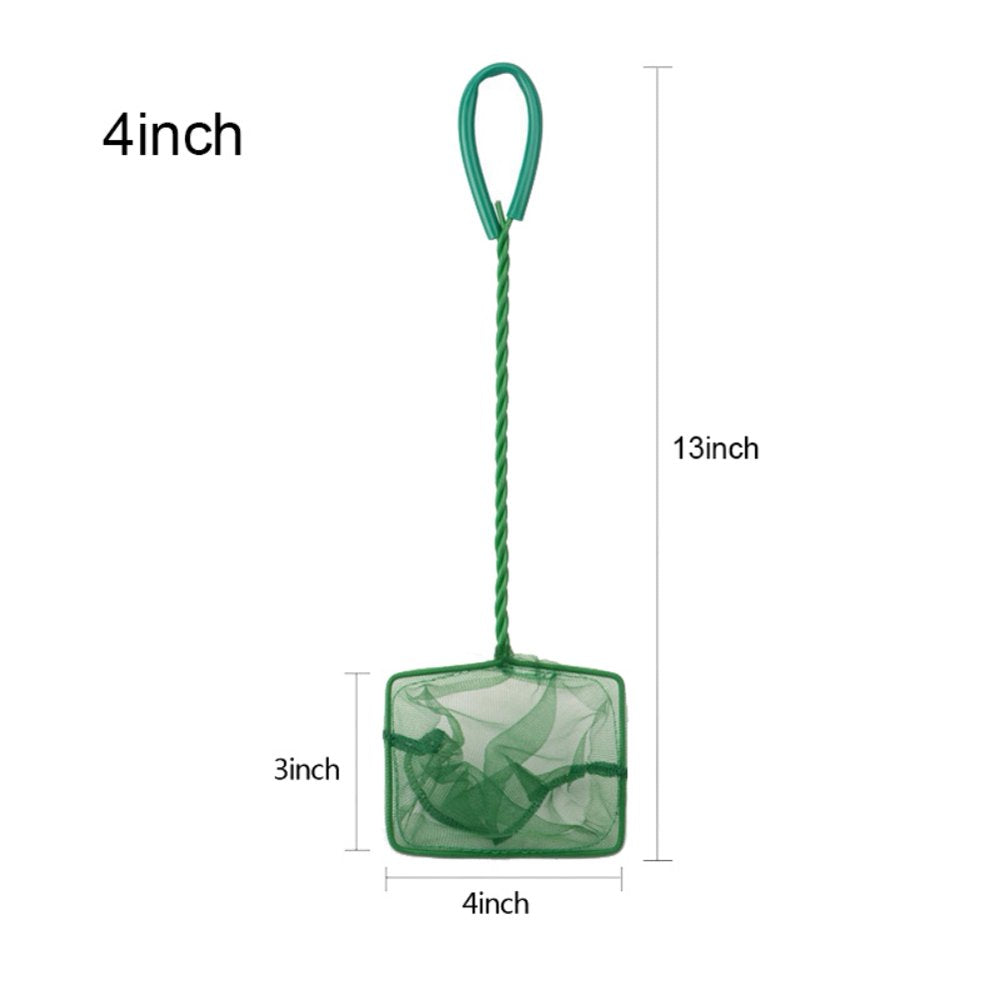 Nylon Aquarium Fish Shrimp Net Meshy Green for Aquariums Green 6 Inch Animals & Pet Supplies > Pet Supplies > Fish Supplies > Aquarium Fish Nets CNGBS 4" Green 