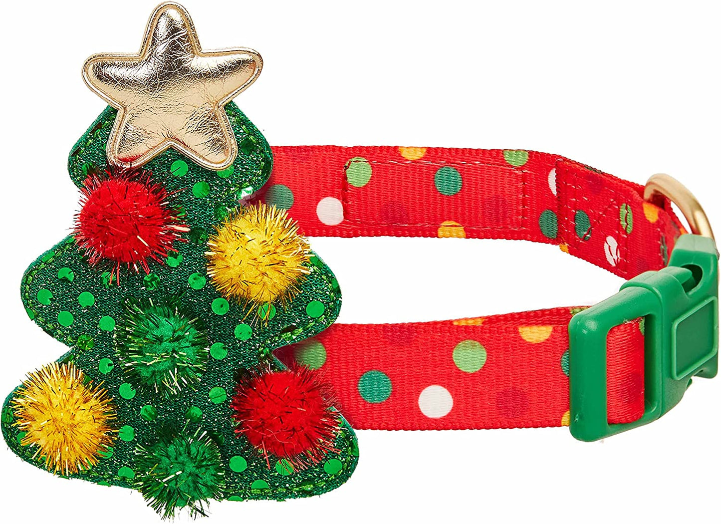 Blueberry Pet Christmas Snowflakes Designer Adjustable Dog Collar with Blingy Décor, Small, Neck 12"-16" Animals & Pet Supplies > Pet Supplies > Dog Supplies > Dog Apparel Blueberry Pet Polka Dots Small 