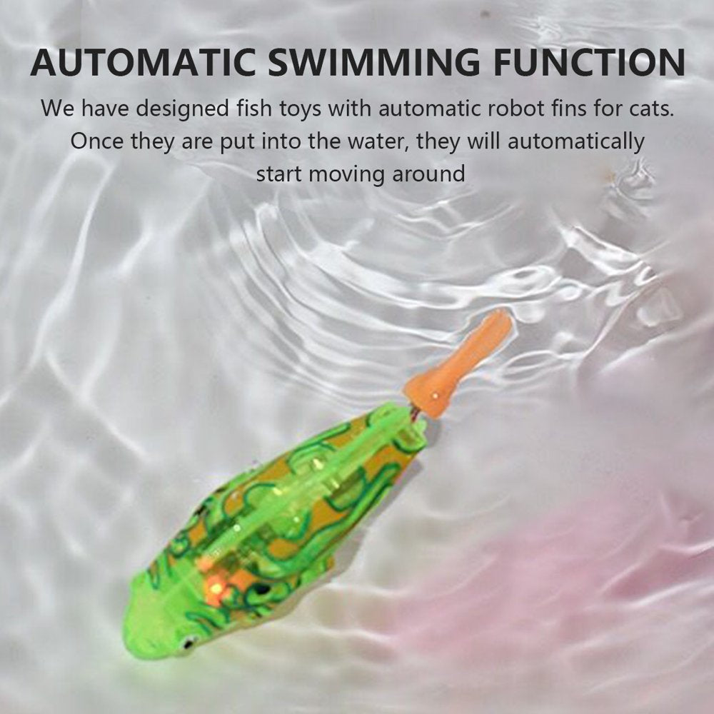 Cat Interactive Electric Fish Toy Water Cat Toy for Indoor Play Swimming Robot Fish Toy for Cat and Dog with LED Light Pet Toys Animals & Pet Supplies > Pet Supplies > Cat Supplies > Cat Toys Welpettie   