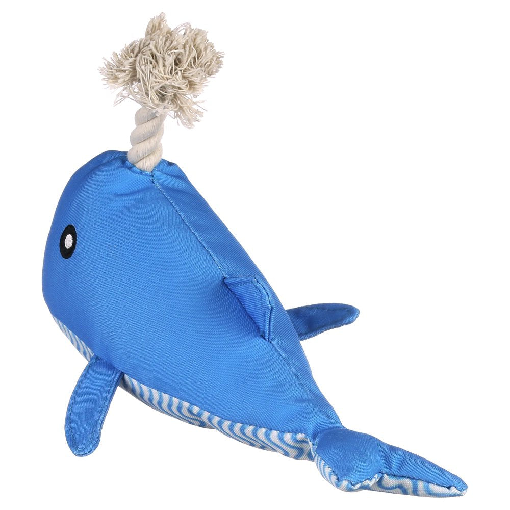 Vibrant Life Blue Whale Plush Dog Toy Animals & Pet Supplies > Pet Supplies > Dog Supplies > Dog Toys Mission Pets   