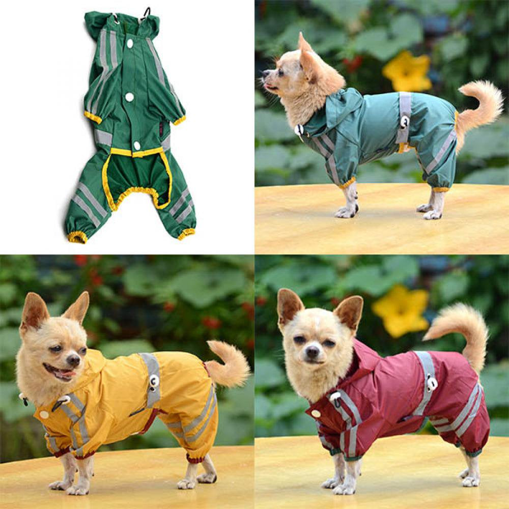 Dog Raincoat Waterproof Rain Coat Clothes for Dogs Outdoor Walking Pets Rainy Wearing Clothing Hoodie Apparel Animals & Pet Supplies > Pet Supplies > Dog Supplies > Dog Apparel 774242030   