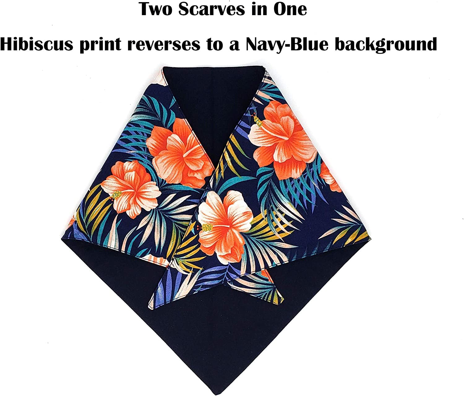 Hawaiian Hibiscus Reversible Dog Cat Puppy Bandana Bib Triangle Scarf for Small to Large Breed (X-Large) Animals & Pet Supplies > Pet Supplies > Dog Supplies > Dog Apparel SAE99   